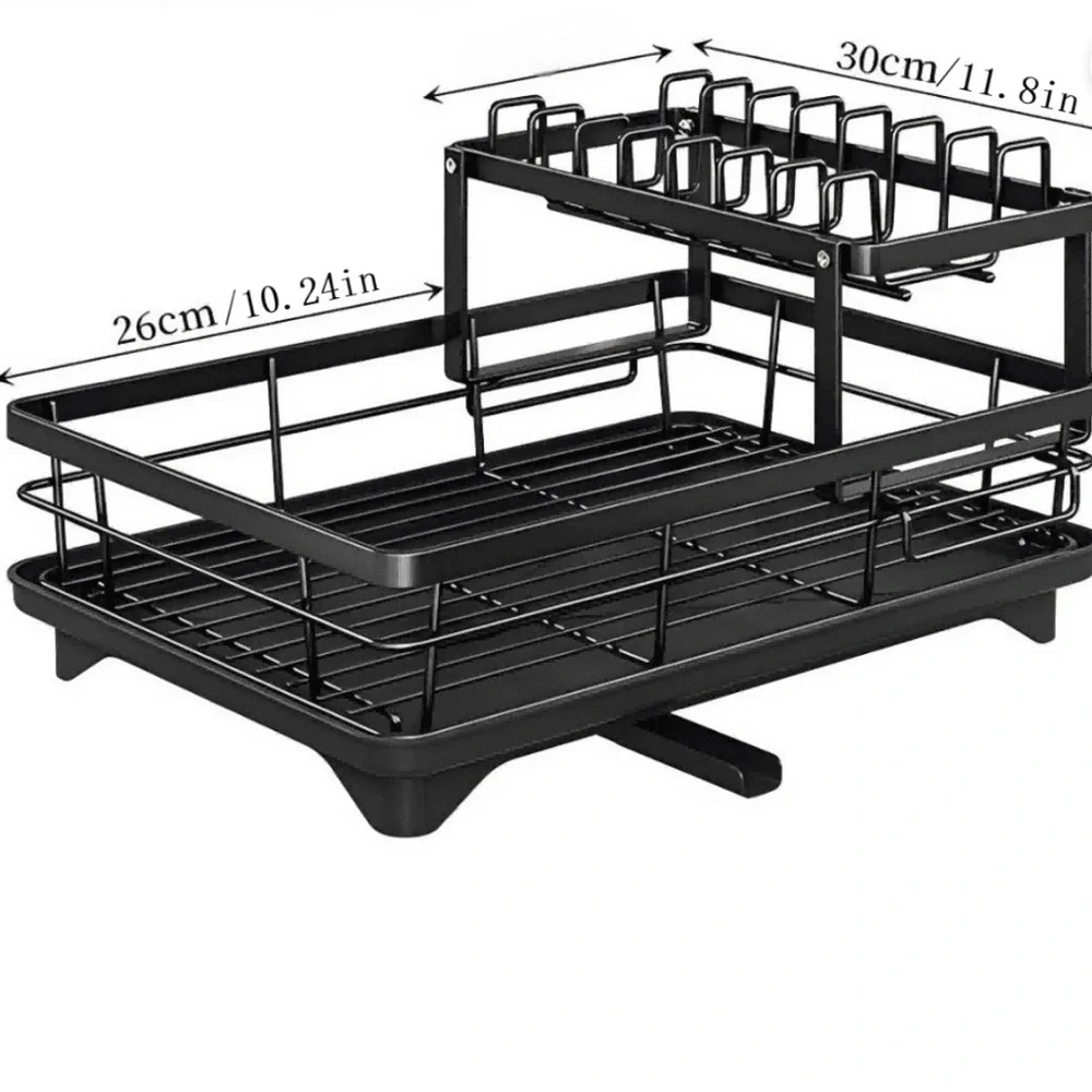 Dish Drying Rack for Kitchen Counter, Stainless Steel Kitchen with a Holder